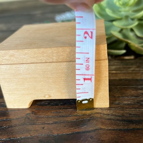 🎁 4/$25 - HANDMADE wooden music box - plays white Christmas - NEW - Picture 8 of 10